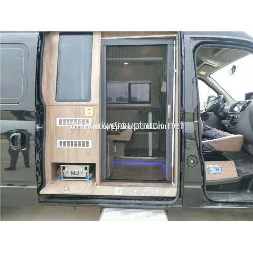 Comfortable travel trailer motor home caravan